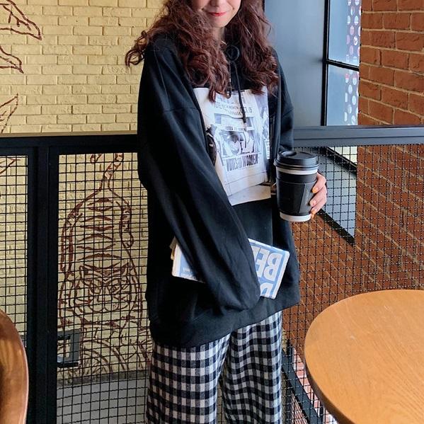 レトロプリントパーカー 3890-画像6-韓国ファッション通販POPREA［ポップリア］