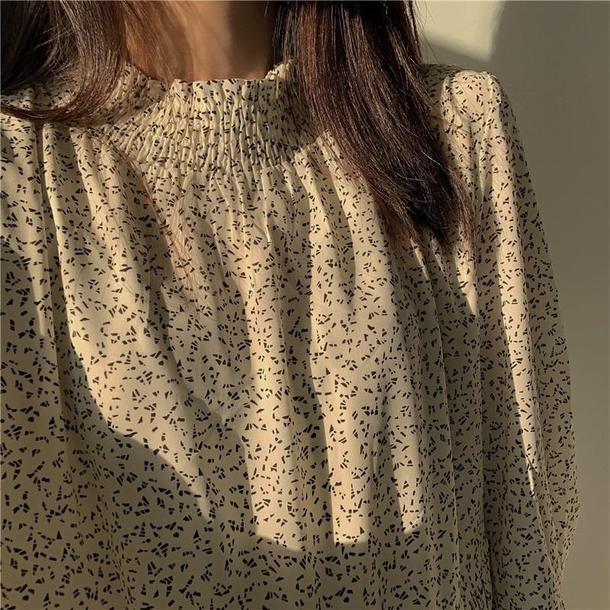 レトロシフォン細プリーツワンピース 3247-画像6-韓国ファッション通販POPREA［ポップリア］