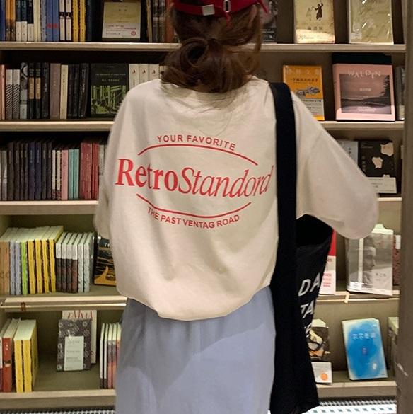 ルーズバックロゴTee 3598-画像6-韓国ファッション通販POPREA［ポップリア］