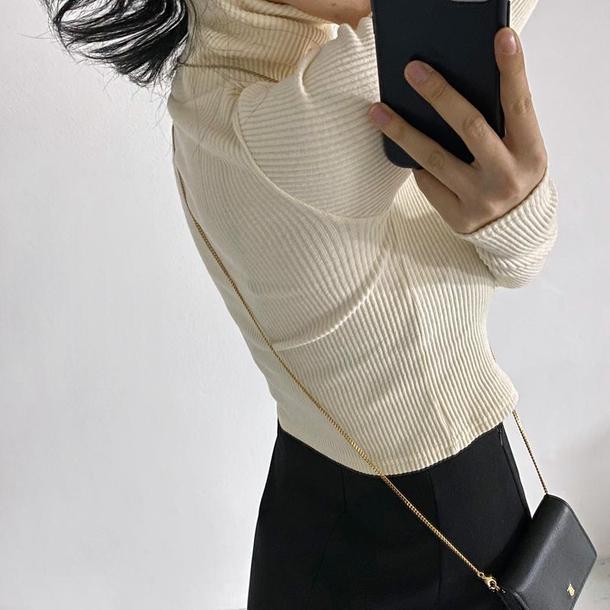 ハイネックストレッチリブニット 4113-画像7-韓国ファッション通販POPREA［ポップリア］