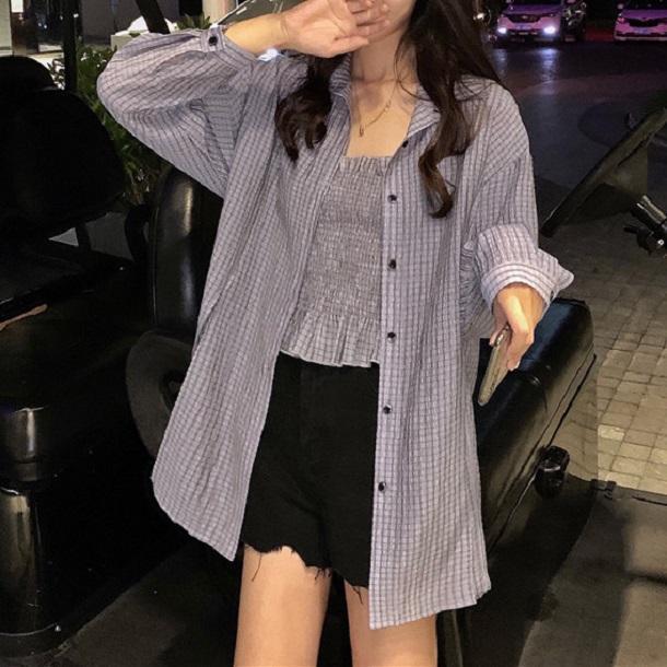 オーバーシャツ＆キャミ 3457-画像7-韓国ファッション通販POPREA［ポップリア］