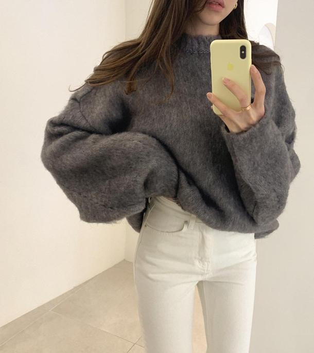 フェイクステッチウールニット 4105-画像7-韓国ファッション通販POPREA［ポップリア］