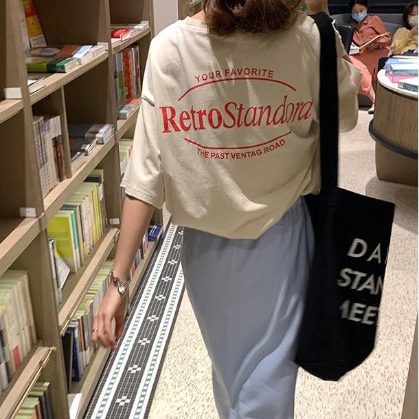 ルーズバックロゴTee 3598-画像7-韓国ファッション通販POPREA［ポップリア］