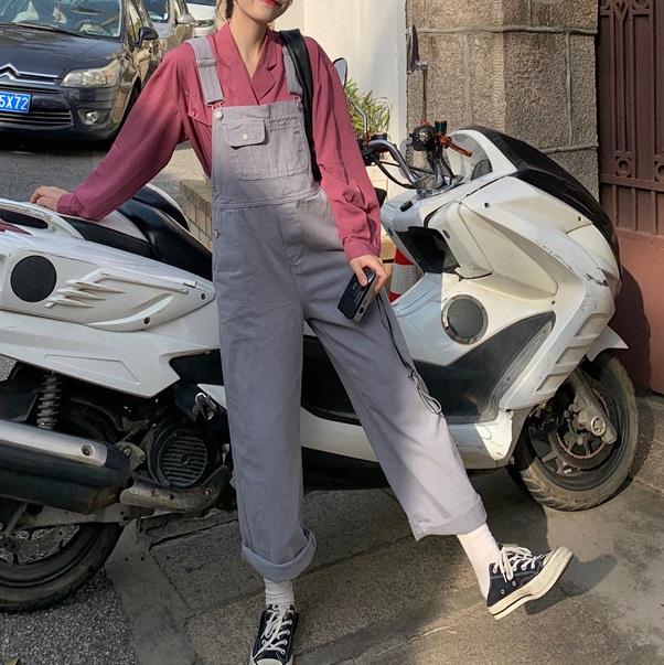 ルーズサロペットオーバーオール 4260-画像7-韓国ファッション通販POPREA［ポップリア］