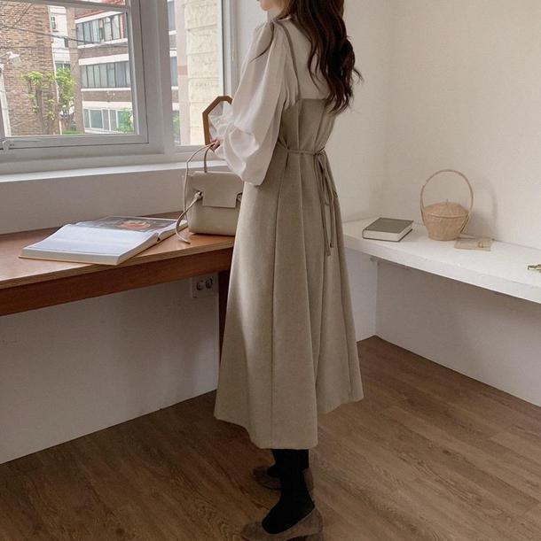 トランペットスリーブシャツ＆ワンピ 4090-画像7-韓国ファッション通販POPREA［ポップリア］