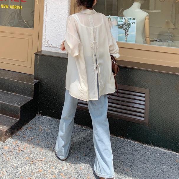 バックタイシアーブラウス 3841-画像7-韓国ファッション通販POPREA［ポップリア］