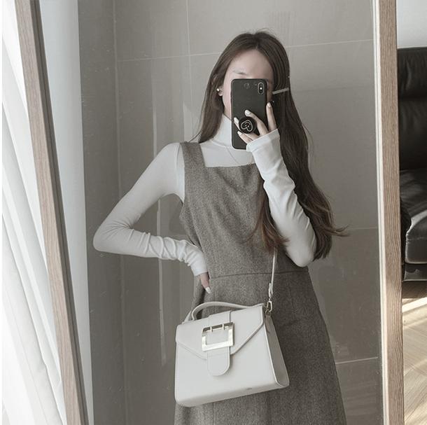 フレンチフェイクウールジャンスカ 4158-画像7-韓国ファッション通販POPREA［ポップリア］