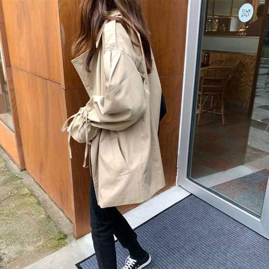 キャンディースリーブショートトレンチ 4311-画像7-韓国ファッション通販POPREA［ポップリア］