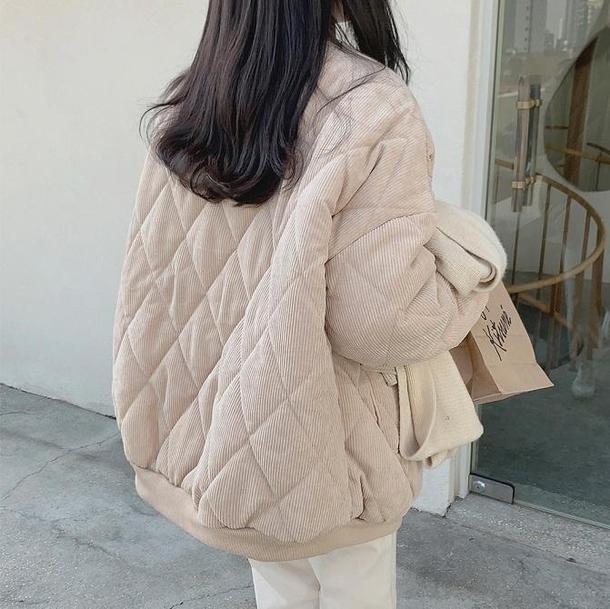 コーデュロイベーシックブルゾン 4052-画像7-韓国ファッション通販POPREA［ポップリア］