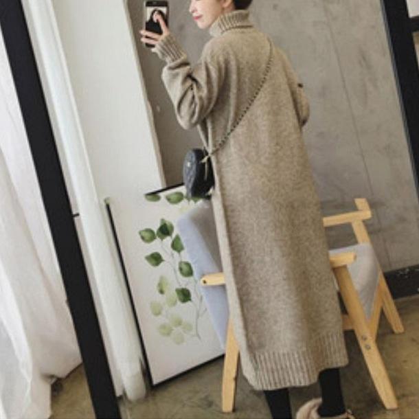 タートルニットワンピース 4231-画像7-韓国ファッション通販POPREA［ポップリア］