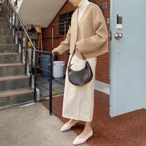 Vネックフレンチコート 4333-画像7-韓国ファッション通販POPREA［ポップリア］