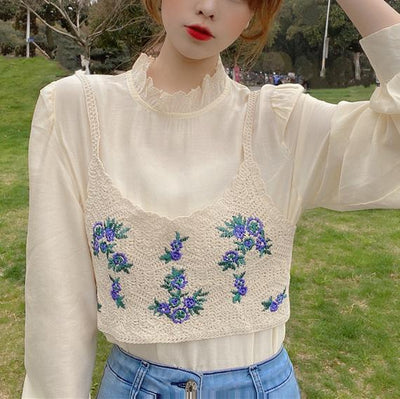 刺繍ニットビスチェ 4464-画像7-韓国ファッション通販POPREA［ポップリア］