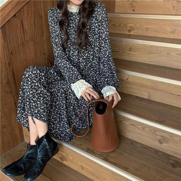 フェミニンレース小花柄ワンピ 3141-画像7-POPREA