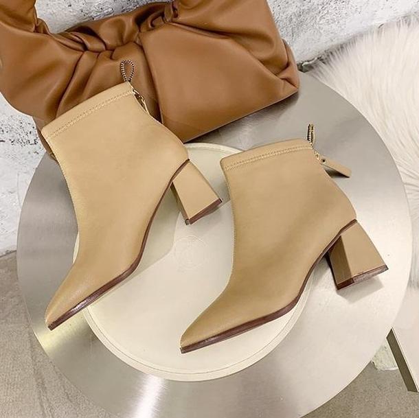 ポインテッドショートブーツ 4062-画像7-韓国ファッション通販POPREA［ポップリア］