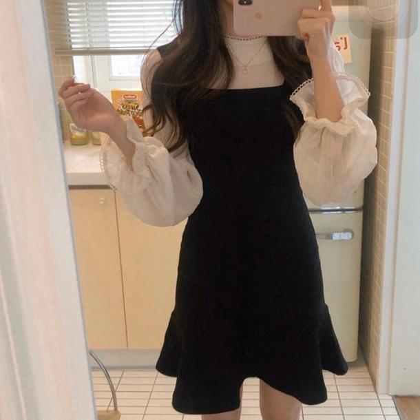 マーメイドジャンスカ＆レースブラウス 3334-画像7-韓国ファッション通販POPREA［ポップリア］