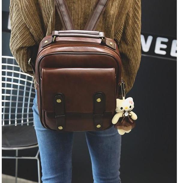 レザー調レトロリュック 4179-画像7-韓国ファッション通販POPREA［ポップリア］