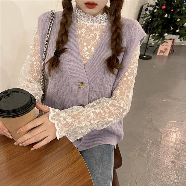 レースインナートップス 4264-画像7-韓国ファッション通販POPREA［ポップリア］