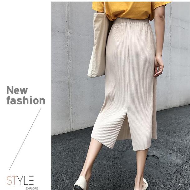 スリットバンディングスカート 4458-画像7-韓国ファッション通販POPREA［ポップリア］