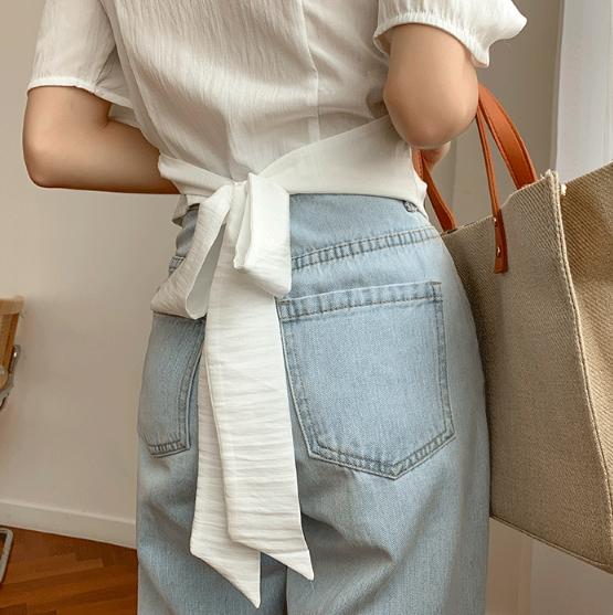 フレンチカシュリボントップス 4454-画像7-韓国ファッション通販POPREA［ポップリア］