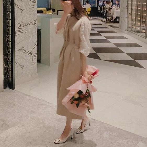 レースウエストマークワンピースセット 3194-画像8-韓国ファッション通販POPREA［ポップリア］