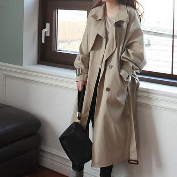 ラグランスリーブトレンチコート 3319-画像8-韓国ファッション通販POPREA［ポップリア］