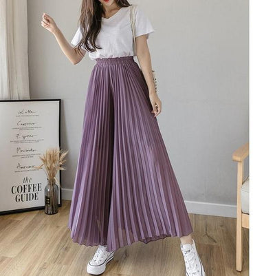 プリーツワイドパンツ 3696-画像8-韓国ファッション通販POPREA［ポップリア］