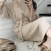 斜めボタンニットセータードレス 4244-画像8-韓国ファッション通販POPREA［ポップリア］