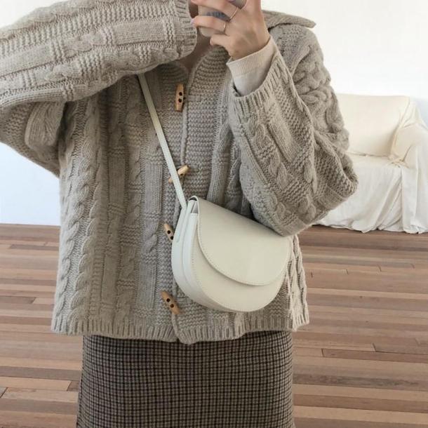 ケーブル編みニットジャケット 3868-画像8-韓国ファッション通販POPREA［ポップリア］