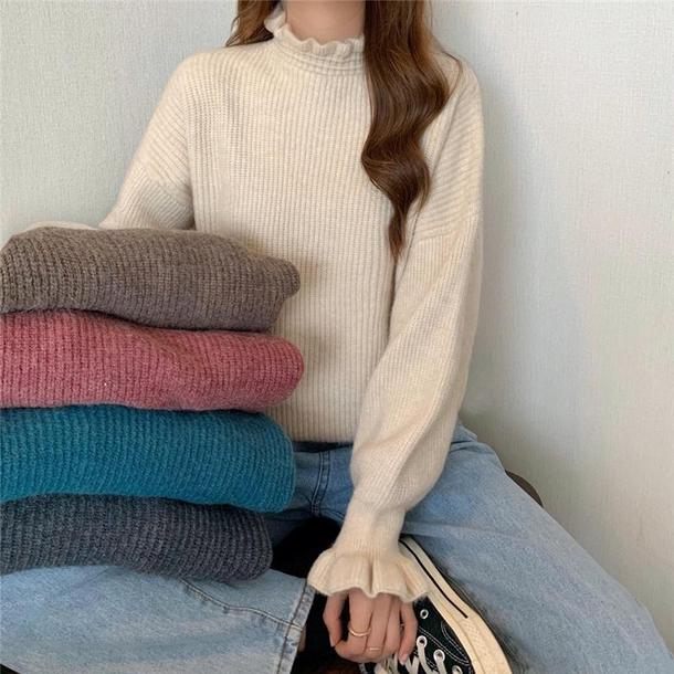 キャンディスリーブフリルニット 4297-画像8-韓国ファッション通販POPREA［ポップリア］