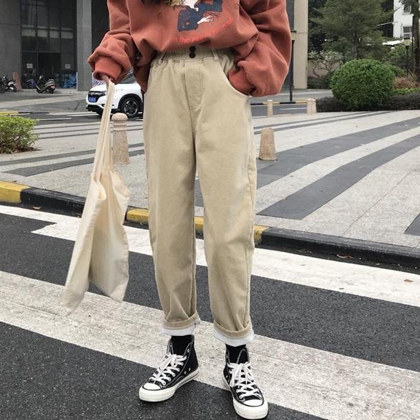 ウエストゴムカジュアルパンツ 4074-画像8-韓国ファッション通販POPREA［ポップリア］