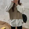 ニットベスト&袖コンシャスブラウス 4270-画像8-韓国ファッション通販POPREA［ポップリア］