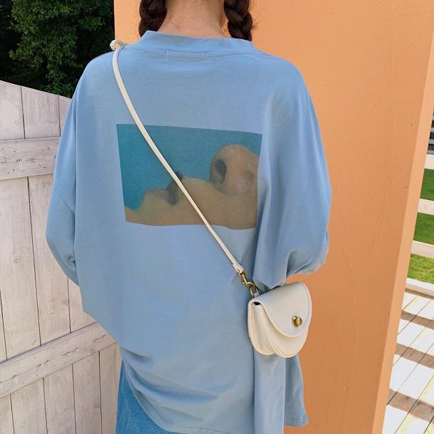 プリントルーズロンTee 3793-画像8-韓国ファッション通販POPREA［ポップリア］