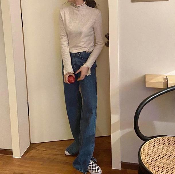 ハイネックメロートップス 4139-画像8-韓国ファッション通販POPREA［ポップリア］