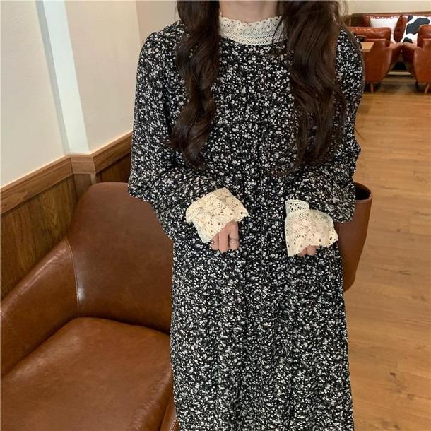 フェミニンレース小花柄ワンピ 3141-画像8-POPREA