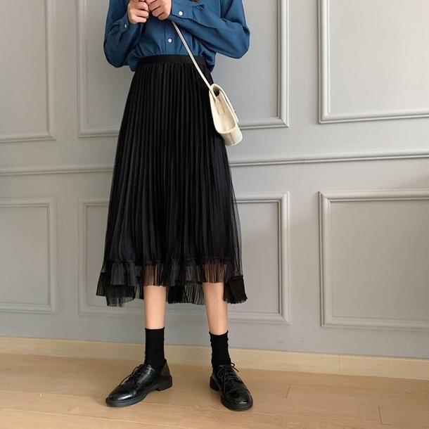 アシメシースルースカート 3109-画像8-POPREA