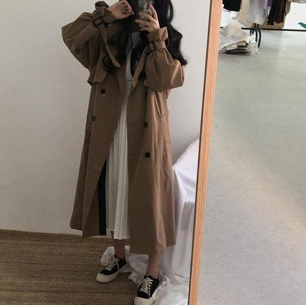 オーバーサイズトレンチコート 3817-画像8-韓国ファッション通販POPREA［ポップリア］