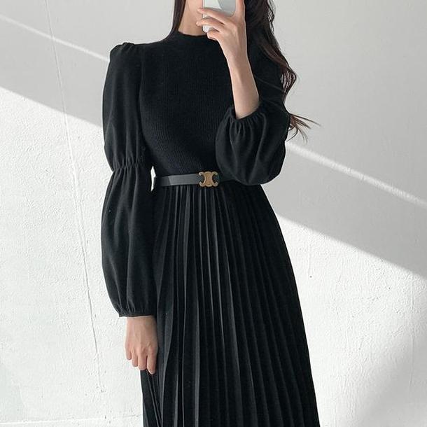 ニットドッキングワンピース 4228-画像8-韓国ファッション通販POPREA［ポップリア］