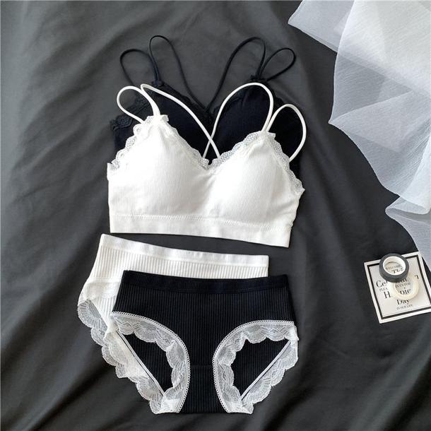 レースバックチューブトップブラセット 3492-画像8-韓国ファッション通販POPREA［ポップリア］