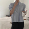 バックプリーツパフスリーブシャツ 4532-画像8-韓国ファッション通販POPREA［ポップリア］