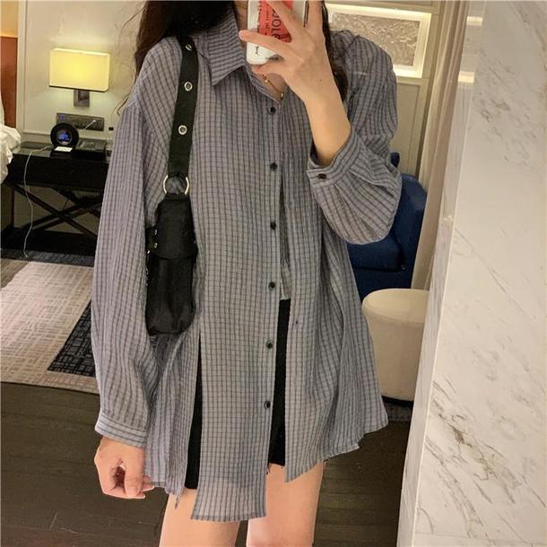 オーバーシャツ＆キャミ 3457-画像8-韓国ファッション通販POPREA［ポップリア］