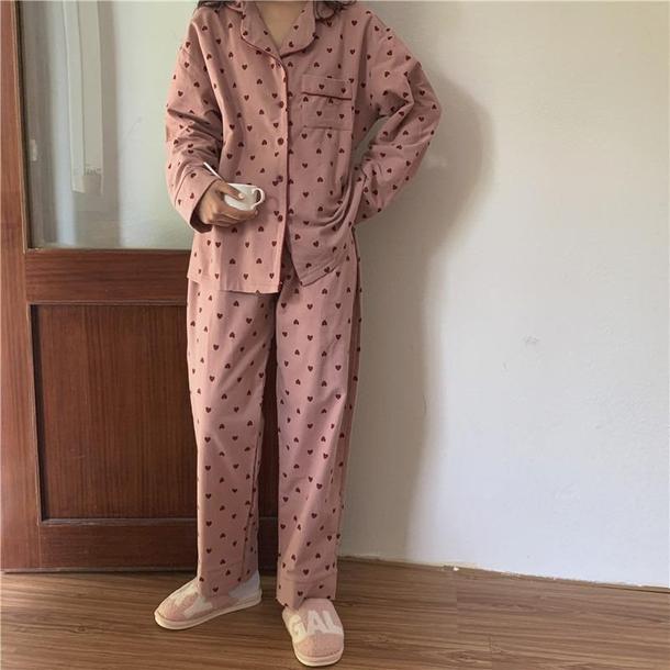 ハートパガーリーパジャマ 3466-画像8-韓国ファッション通販POPREA［ポップリア］