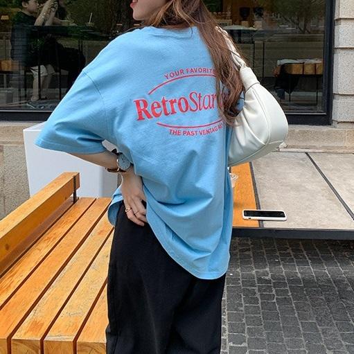 ルーズバックロゴTee 3598-画像9-韓国ファッション通販POPREA［ポップリア］