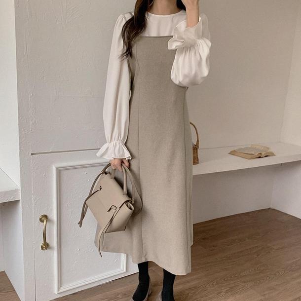 トランペットスリーブシャツ＆ワンピ 4090-画像9-韓国ファッション通販POPREA［ポップリア］