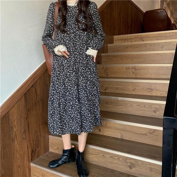 フェミニンレース小花柄ワンピ 3141-画像9-POPREA