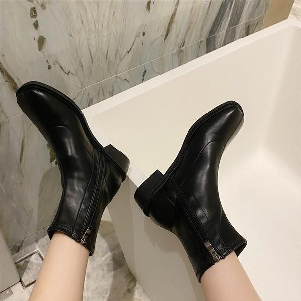 ソフトエコレザーショートブーツ 3859-画像9-韓国ファッション通販POPREA［ポップリア］