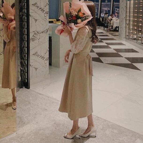 レースウエストマークワンピースセット 3194-画像9-韓国ファッション通販POPREA［ポップリア］