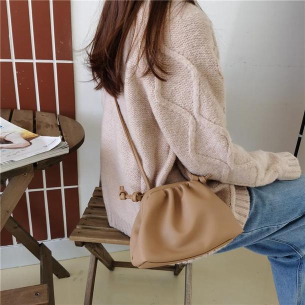 ソフトエコレザークラウドバッグ 3892-画像9-韓国ファッション通販POPREA［ポップリア］