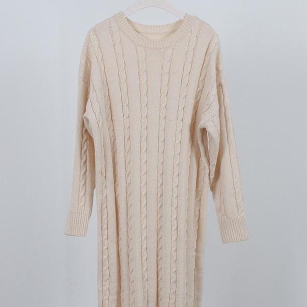 ツイストニットロングドレス 4137-画像9-韓国ファッション通販POPREA［ポップリア］