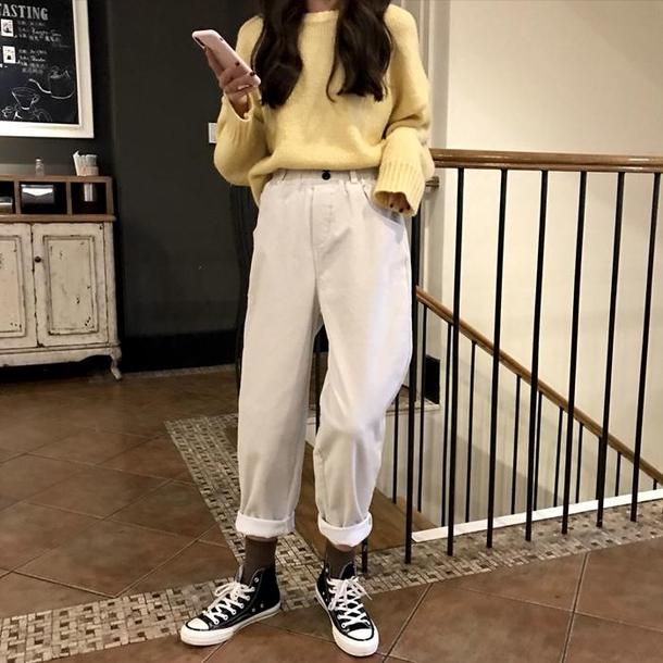 ウエストゴムカジュアルパンツ 4074-画像9-韓国ファッション通販POPREA［ポップリア］