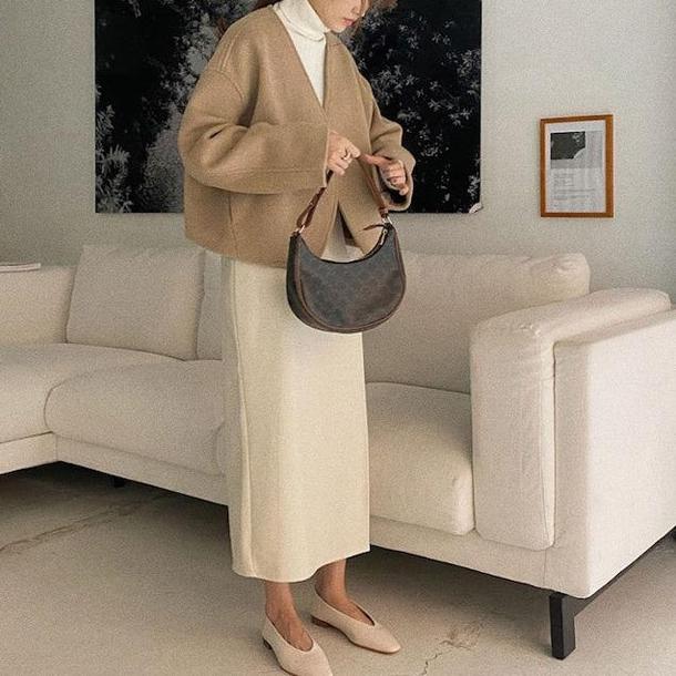 Vネックフレンチコート 4333-画像9-韓国ファッション通販POPREA［ポップリア］